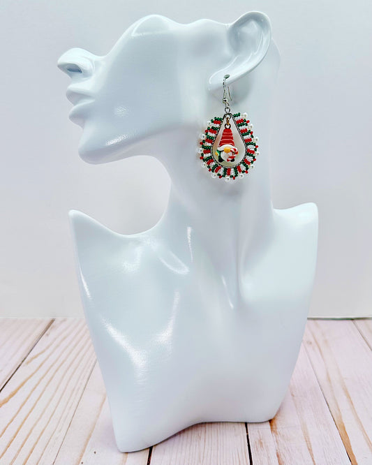 Red & Green Gnome Earrings