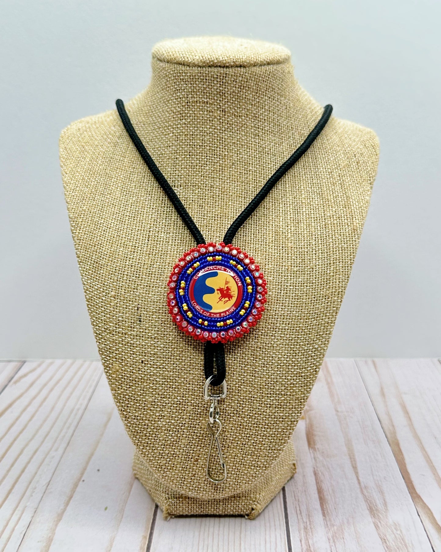 Blue Comanche Nation Lanyard