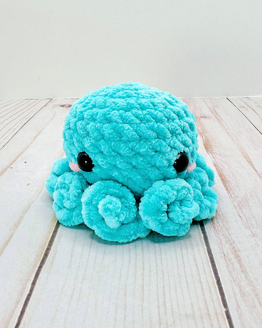 Handmade Crochet Octopus - Teal