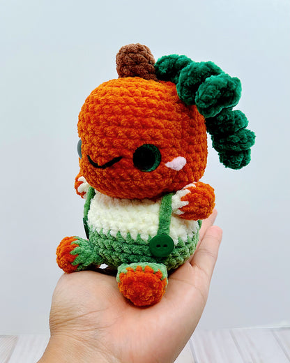Handmade Crochet Pumpkin Boy
