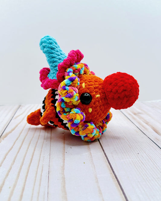 Handmade Crochet Clown Fish