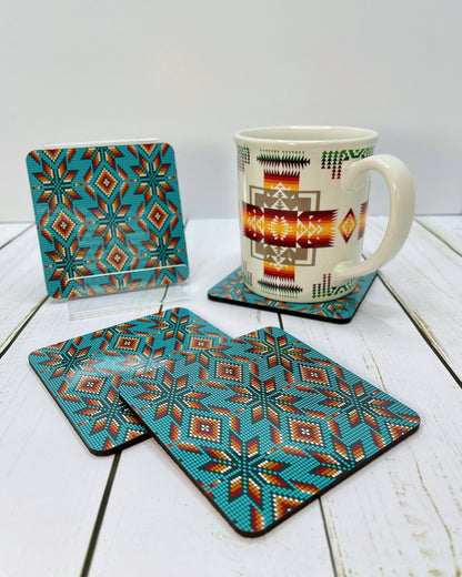 Native Design Coasters - Cork