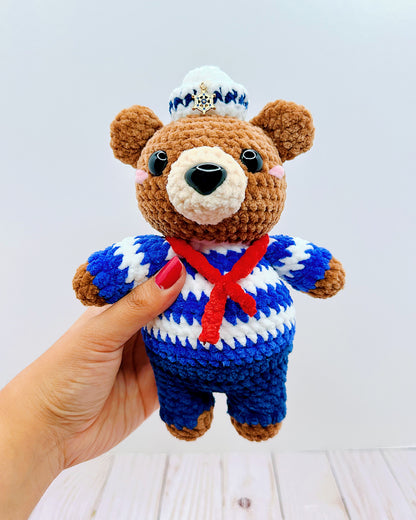 Handmade Crochet Sailor Bear