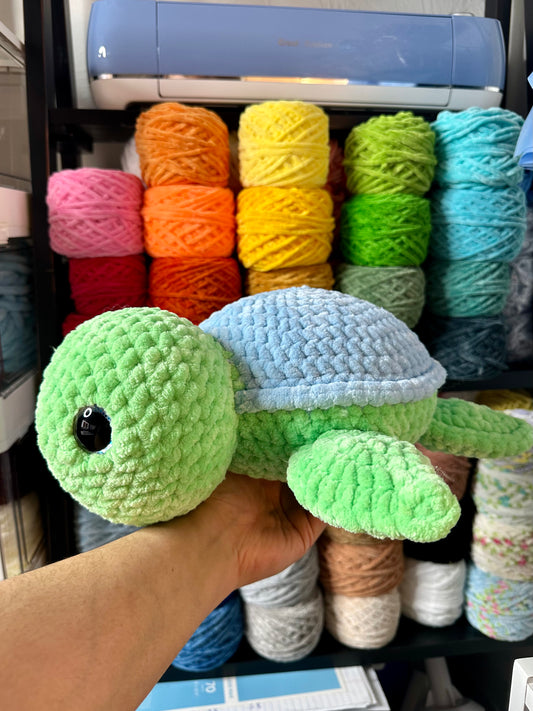 Handmade Crochet Jumbo Turtle