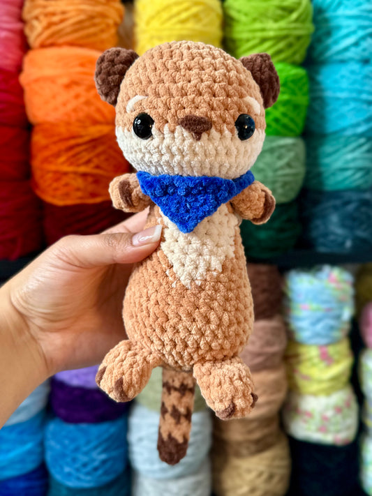 Handmade Crochet Cowboy Meerkat