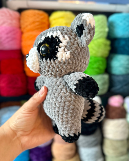 Handmade Crochet Raccoon
