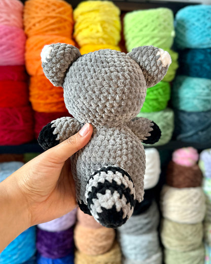Handmade Crochet Raccoon