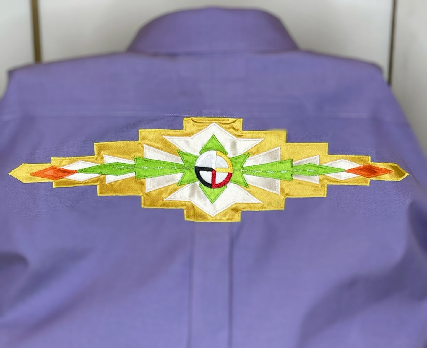 2XL Medicine Wheel Ribbon Shirt