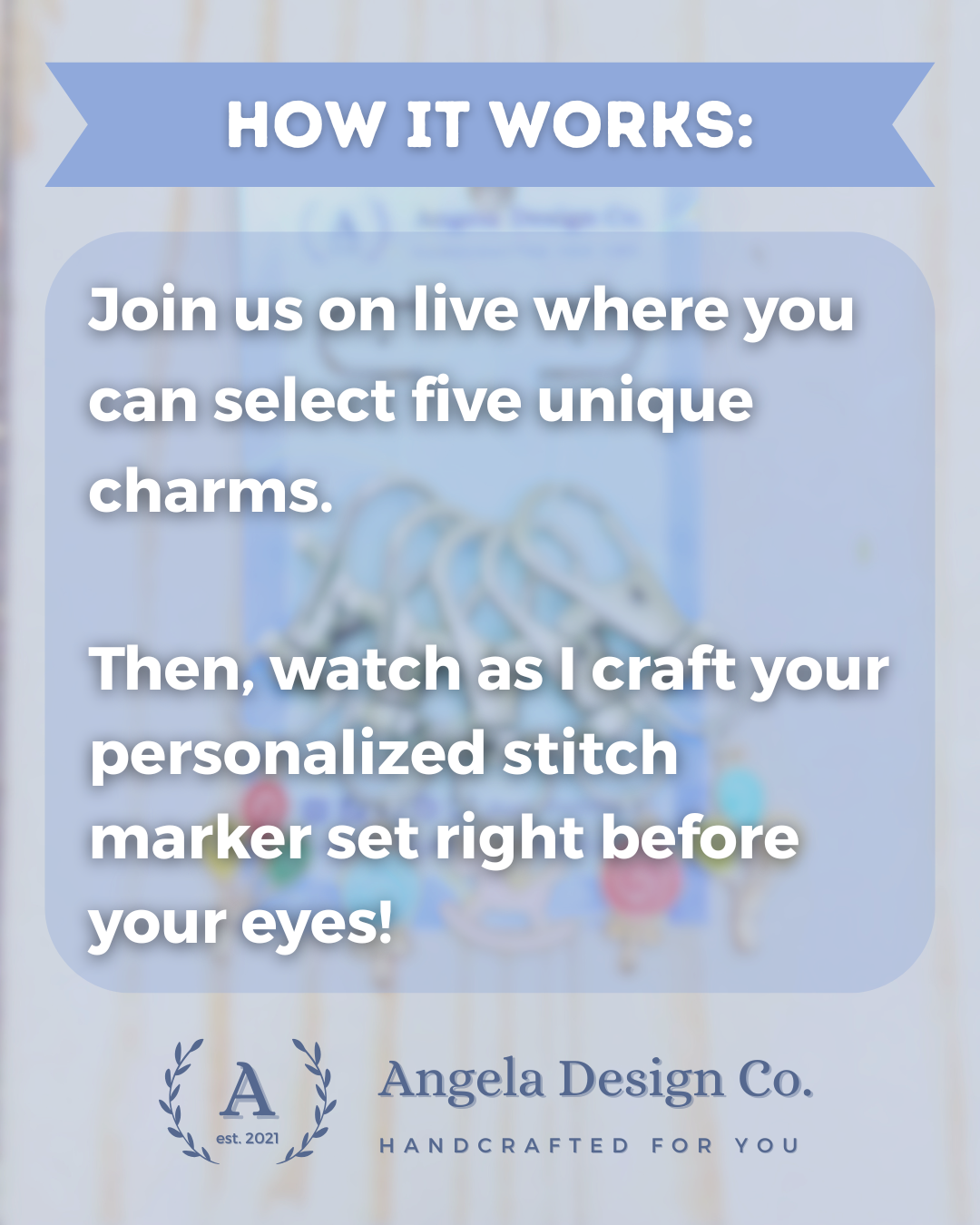 Custom Stitch Markers (Set of 5) - LIVE Exclusive