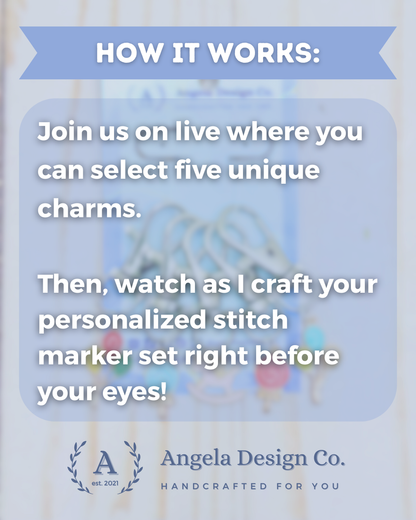 Custom Stitch Markers (Set of 5) - LIVE Exclusive
