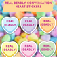 Real Deadly Conversation Heart Sticker