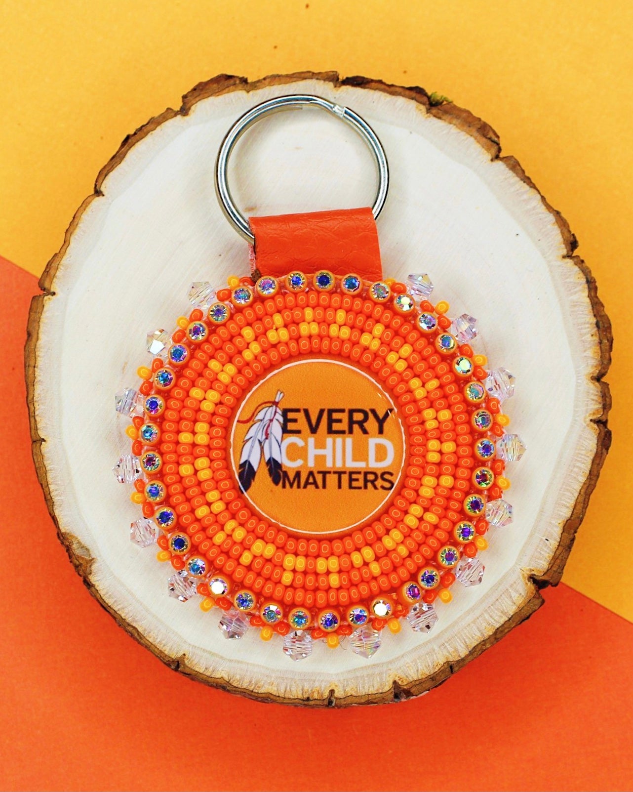Orange Every Child Matters Keychain