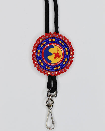 Blue Comanche Nation Lanyard