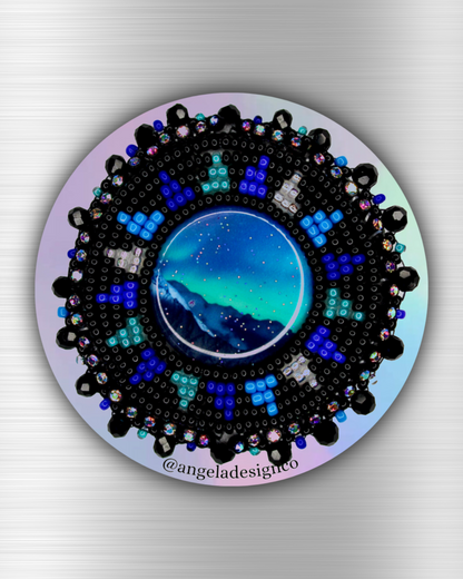 Blue Northern Lights Magnet