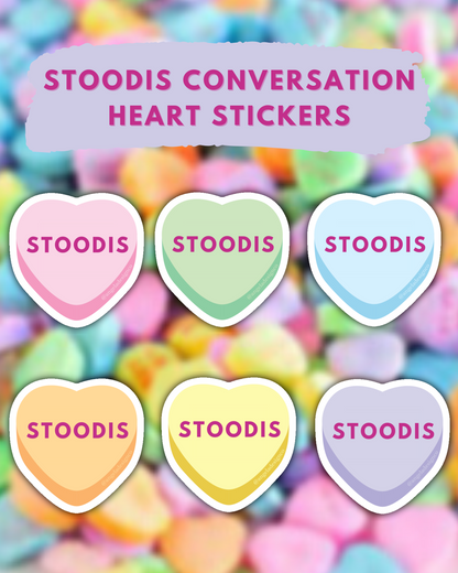 Stoodis Conversation Heart Sticker