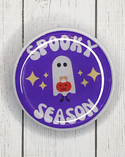Purple Spooky Season White Phone Grip