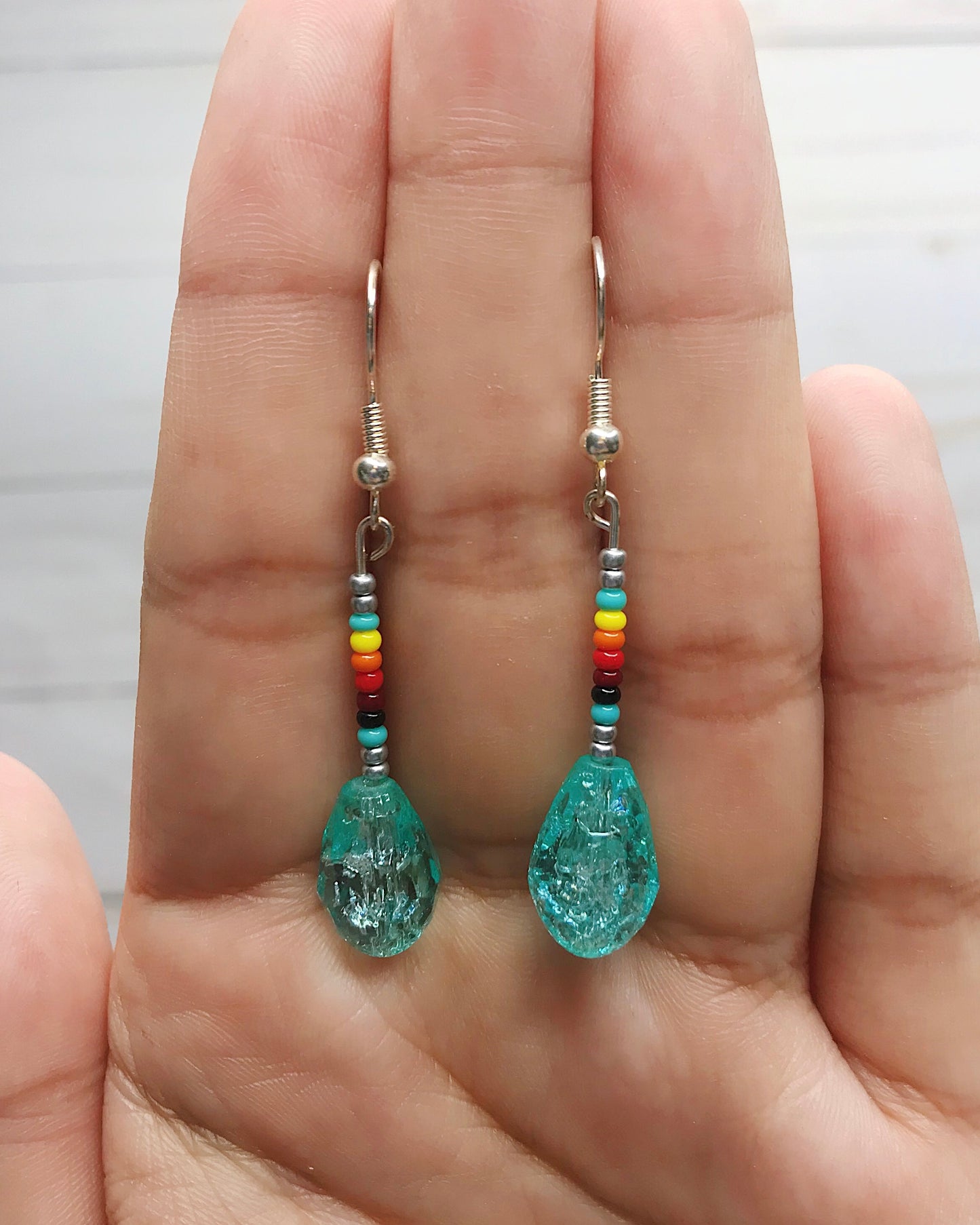 Turquoise Simple Dangle Earrings