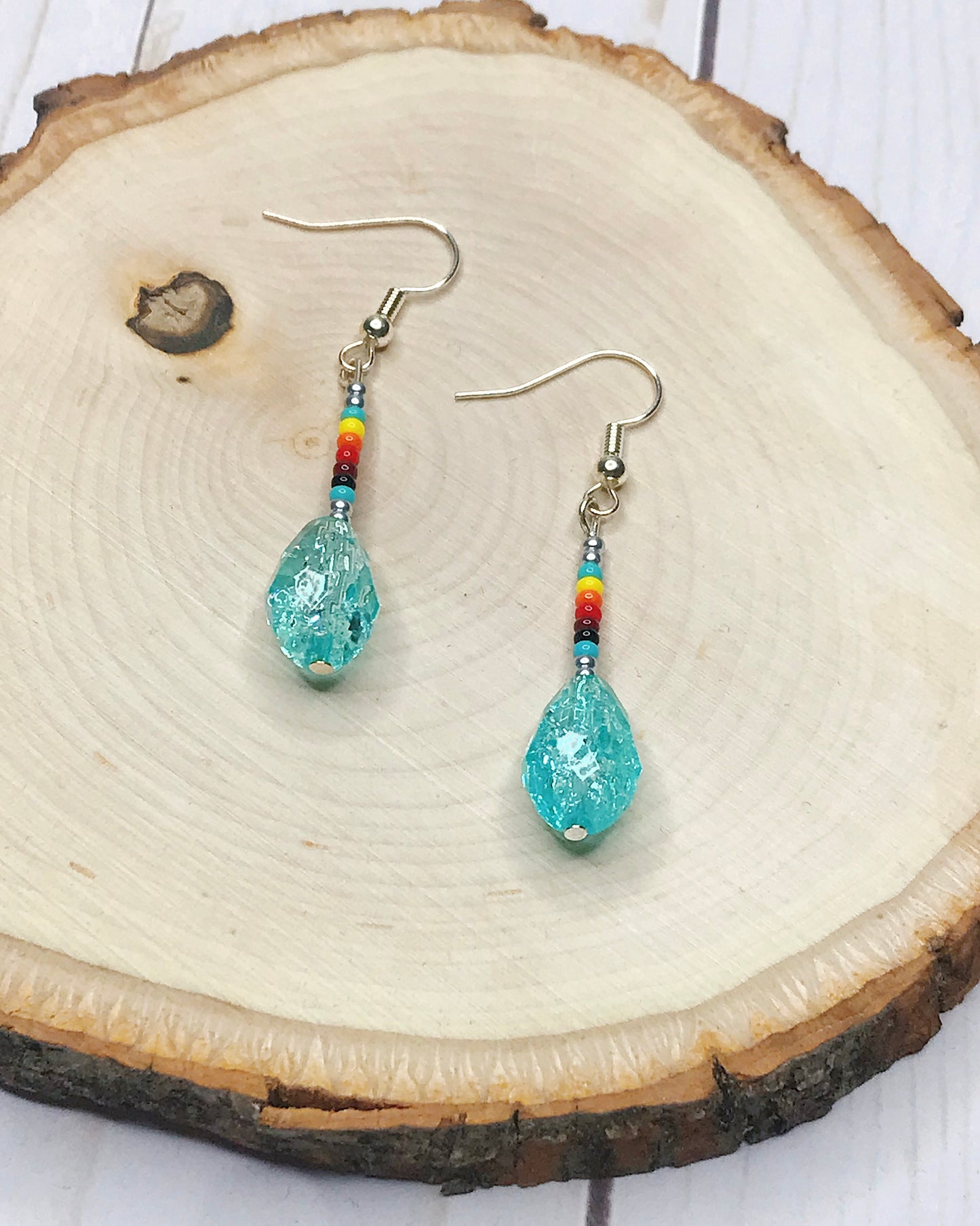 Turquoise Simple Dangle Earrings