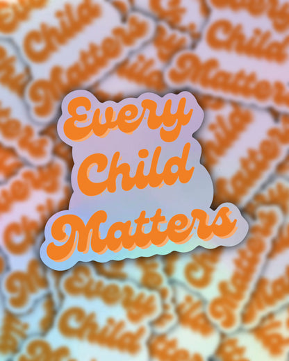 Every Child Matters Text Sticker