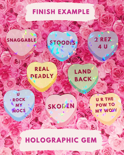 Skoden Conversation Heart Sticker