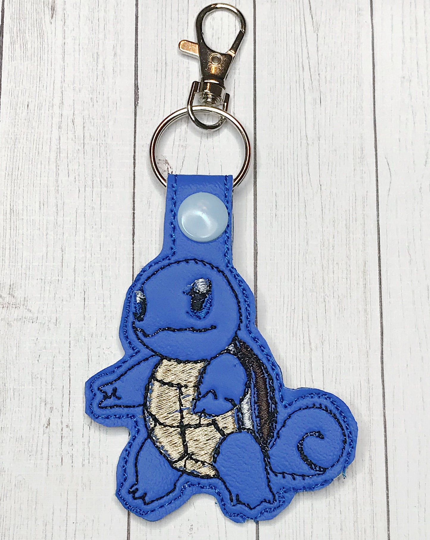 Squirtle Snap Tab Key Fob