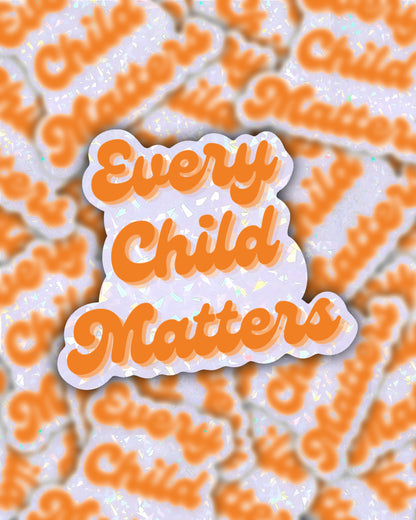 Every Child Matters Text Sticker