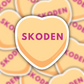 Skoden Conversation Heart Sticker