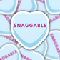 Snaggable Conversation Heart Sticker