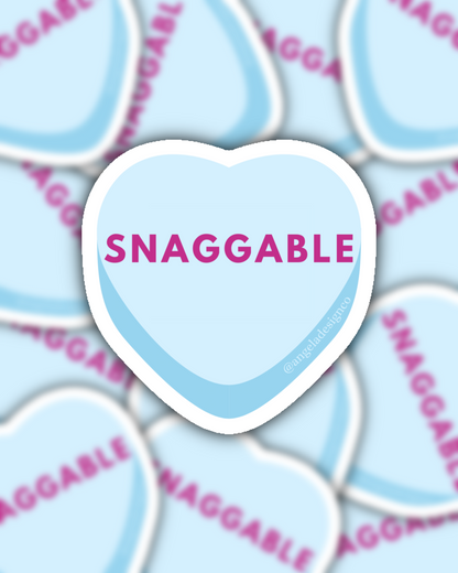 Snaggable Conversation Heart Sticker