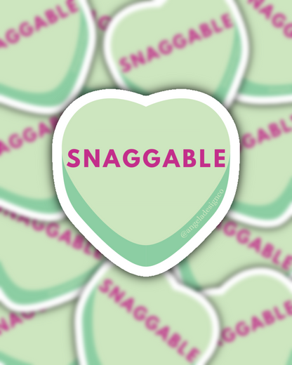 Snaggable Conversation Heart Sticker