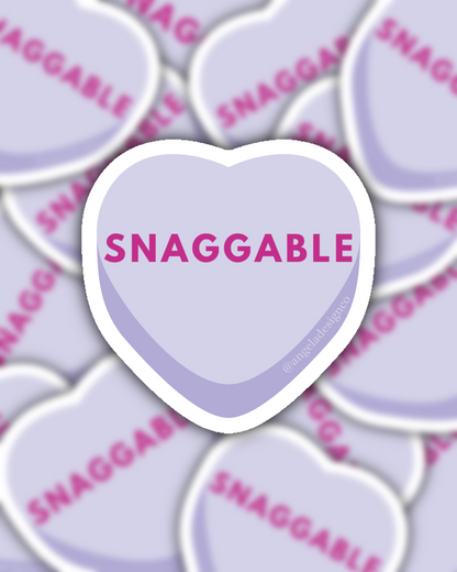 Snaggable Conversation Heart Sticker