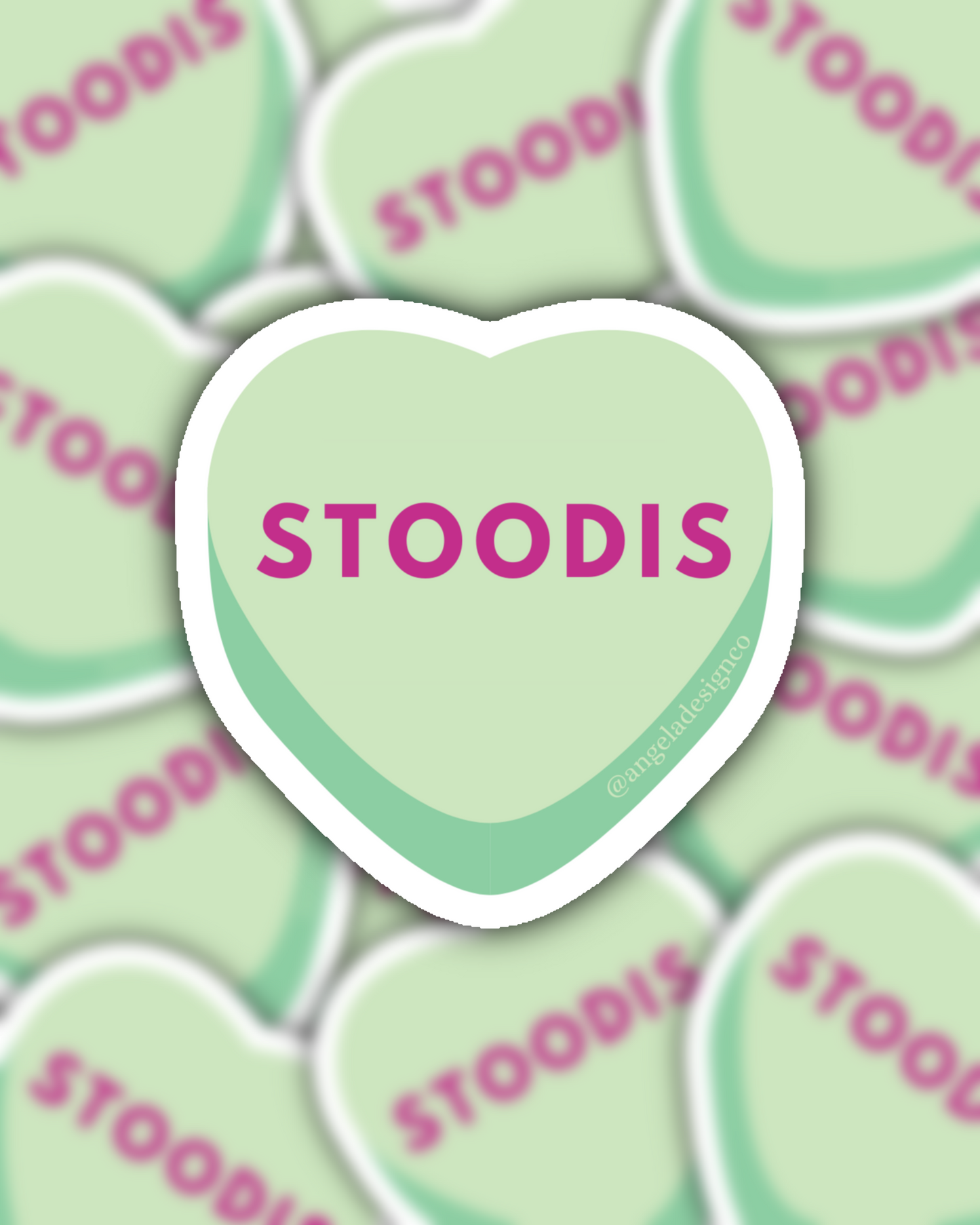 Stoodis Conversation Heart Sticker