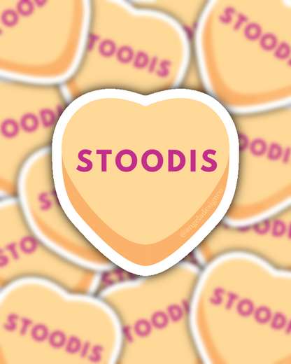 Stoodis Conversation Heart Sticker