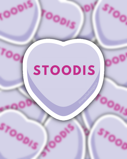 Stoodis Conversation Heart Sticker