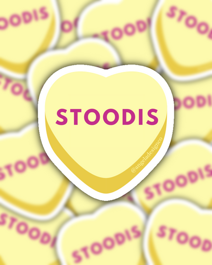 Stoodis Conversation Heart Sticker